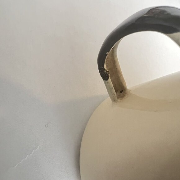 Vintage Enamel Childrens Mug Donkey Playing Cello Cup Novelty - Picture 9 of 10